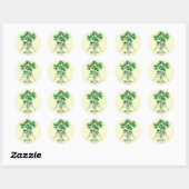 Shamrock Bouquet Ronde Sticker (Vel)