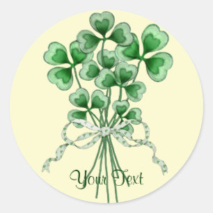 Shamrock Bouquet Ronde Sticker