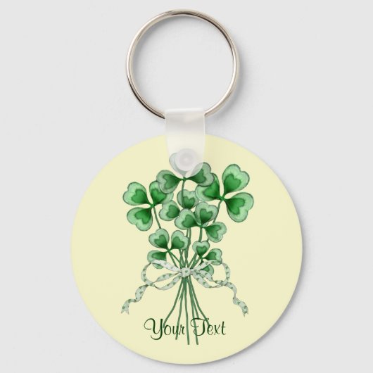 Shamrock Bouquet Sleutelhanger (Voorkant)