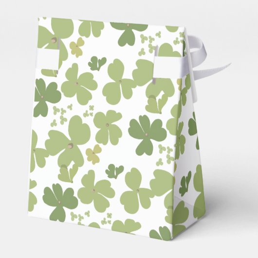 Shamrock bouquet, st patrick's day bedankdoosjes (Achterkant)