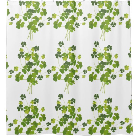 Shamrock bouquet, st patrick's day douchegordijn (Voorkant)