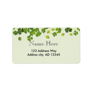 Shamrock bouquet, st patrick's day etiket