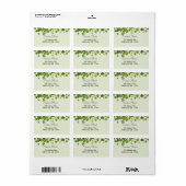 Shamrock bouquet, st patrick's day etiket (Full Sheet)