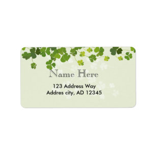 Shamrock bouquet, st patrick's day etiket