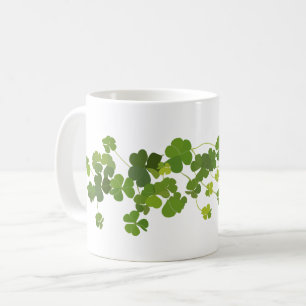 Shamrock bouquet, st patrick's day koffiemok