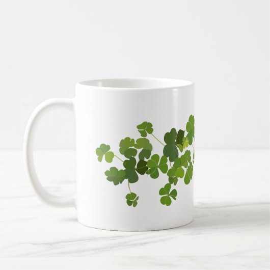 Shamrock bouquet, st patrick's day koffiemok (Links)