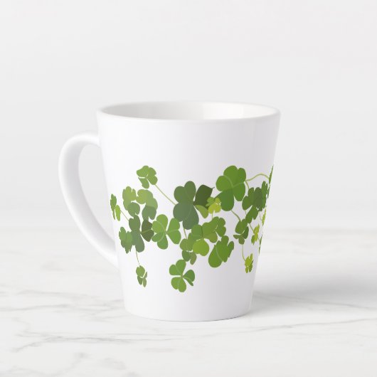 Shamrock bouquet, st patrick's day latte mok (Linkerhoek)