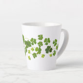 Shamrock bouquet, st patrick's day latte mok (Rechterhoek)