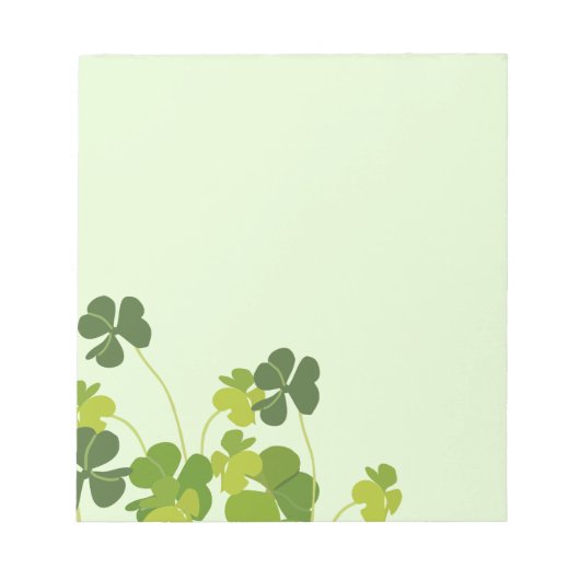 Shamrock bouquet, st patrick's day notitieblok (Voorkant)