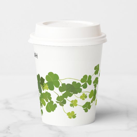 Shamrock bouquet, st patrick's day papieren bekers (Links)