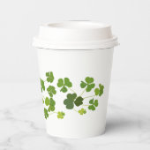 Shamrock bouquet, st patrick's day papieren bekers (Achterkant)
