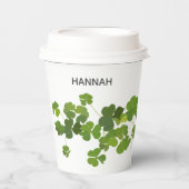 Shamrock bouquet, st patrick's day papieren bekers (Voorkant)