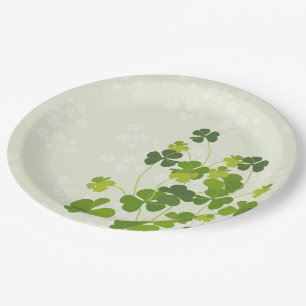 Shamrock bouquet, st patrick's day papieren bordje