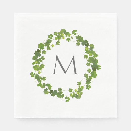 Shamrock bouquet, st patrick's day servet (Voorkant)