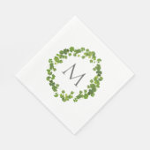 Shamrock bouquet, st patrick's day servet (Hoek)