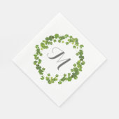 Shamrock bouquet, st patrick's day servetten (Hoek)