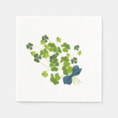 Shamrock bouquet, st patrick's day servetten (Voorkant)