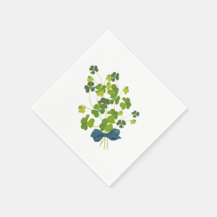 Shamrock bouquet, st patrick's day servetten