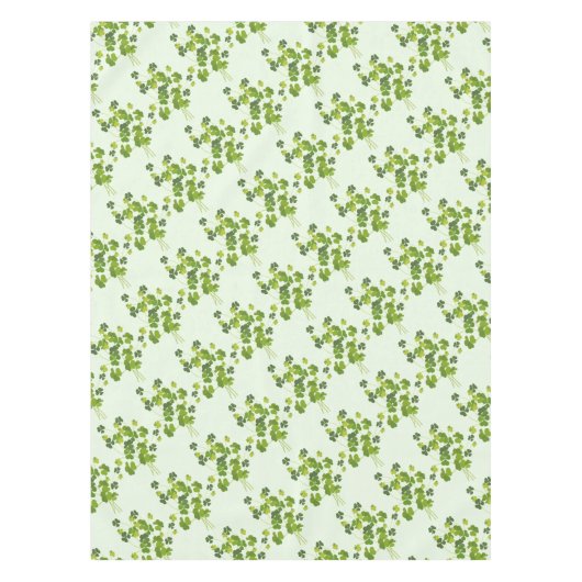 Shamrock bouquet, st patrick's day tafelkleed (Voorkant)