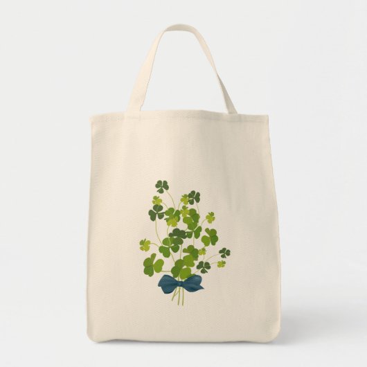 Shamrock bouquet, st patrick's day tote bag (Voorkant)