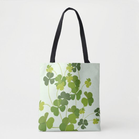 Shamrock bouquet, st patrick's day tote bag (Voorkant)