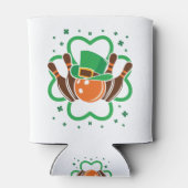 Shamrock Bowling Bowler St. Patricks Day Blikjeskoeler (Achterkant)