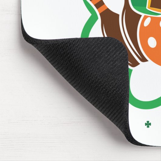 Shamrock Bowling Bowler St. Patricks Day Muismat (Hoek)