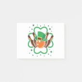 Shamrock Bowling Bowler St. Patricks Day Post-it® Notes (Voorkant)
