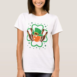 Shamrock Bowling Bowler St. Patricks Day T-shirt