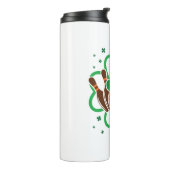 Shamrock Bowling Bowler St. Patricks Day Thermosbeker (Gedraaid links)