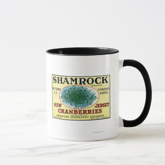 Shamrock Brand Cranberry Label Mok (Rechts)