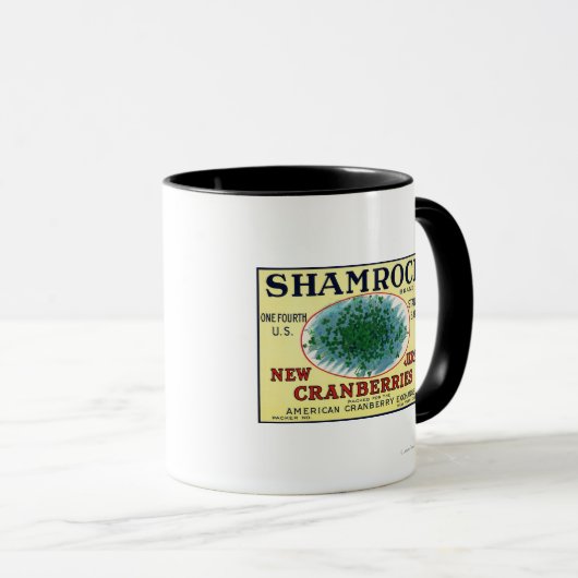 Shamrock Brand Cranberry Label Mok (Voorkant rechts)