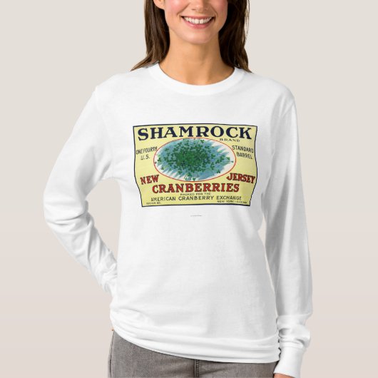 Shamrock Brand Cranberry Label T-shirt (Voorkant)