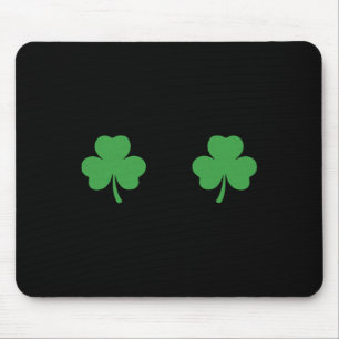 Shamrock Breast Irish St Patricks Day St Pattys Muismat