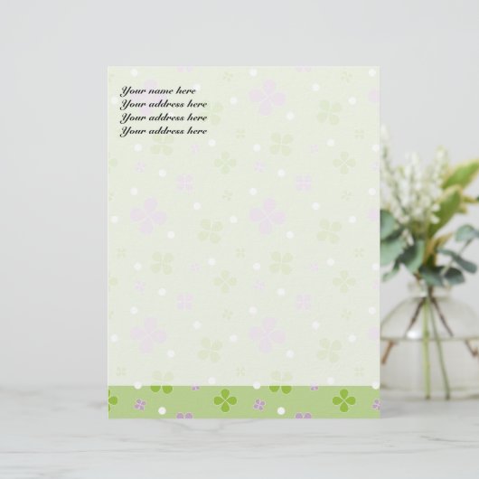 Shamrock Briefhoofd (Staand voorkant)