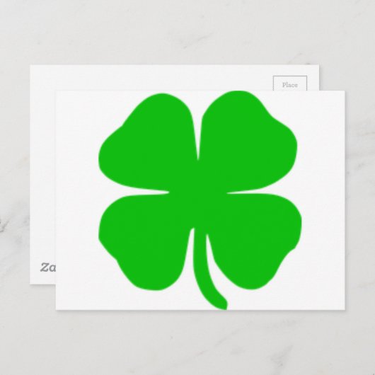 shamrock briefkaart (Voorkant / Achterkant)