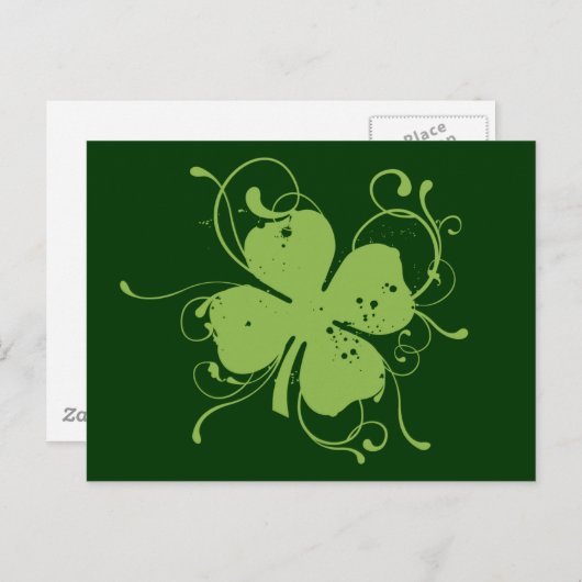 Shamrock Briefkaart (Voorkant / Achterkant)