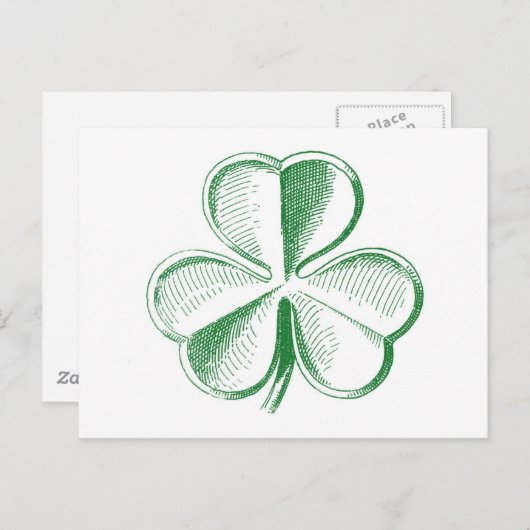  Shamrock Briefkaart (Voorkant / Achterkant)