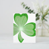 Shamrock briefkaart white (Staand voorkant)