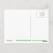 Shamrock briefkaart white (Achterkant)