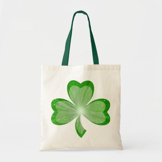 Shamrock budget canvas tas (Voorkant)