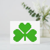Shamrock Building Blocks Draaien Briefkaart (Staand voorkant)
