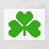 Shamrock Building Blocks Draaien Briefkaart (Voorkant)