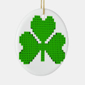 Shamrock Building Blocks Draaien Keramisch Ornament (Rechts)