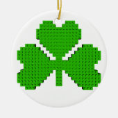 Shamrock Building Blocks Draaien Keramisch Ornament (Voorkant)