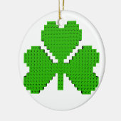 Shamrock Building Blocks Draaien Keramisch Ornament (Links)