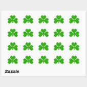 Shamrock Building Blocks Draaien Ronde Sticker (Vel)