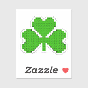Shamrock Building Blocks Draaien Sticker