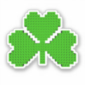 Shamrock Building Blocks Draaien Sticker (Voorkant)