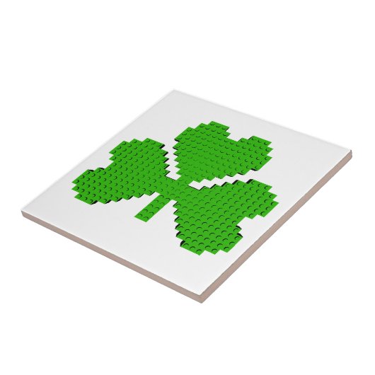 Shamrock Building Blocks Draaien Tegeltje (Zijkant)